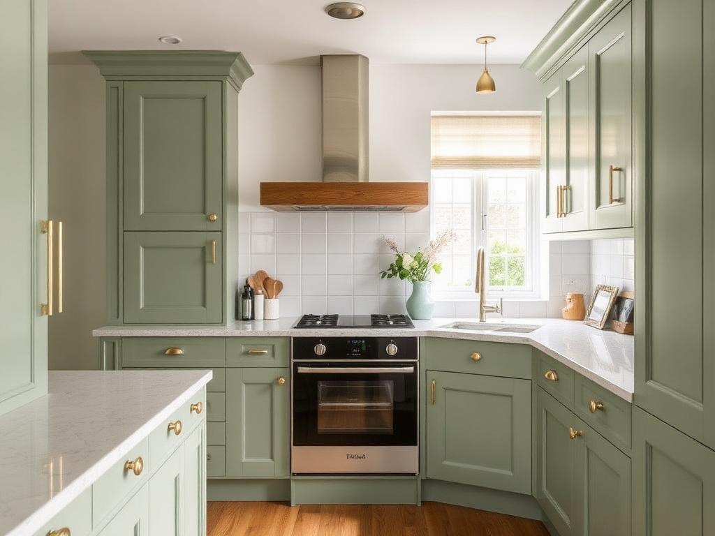 After — Oak to Sage Green