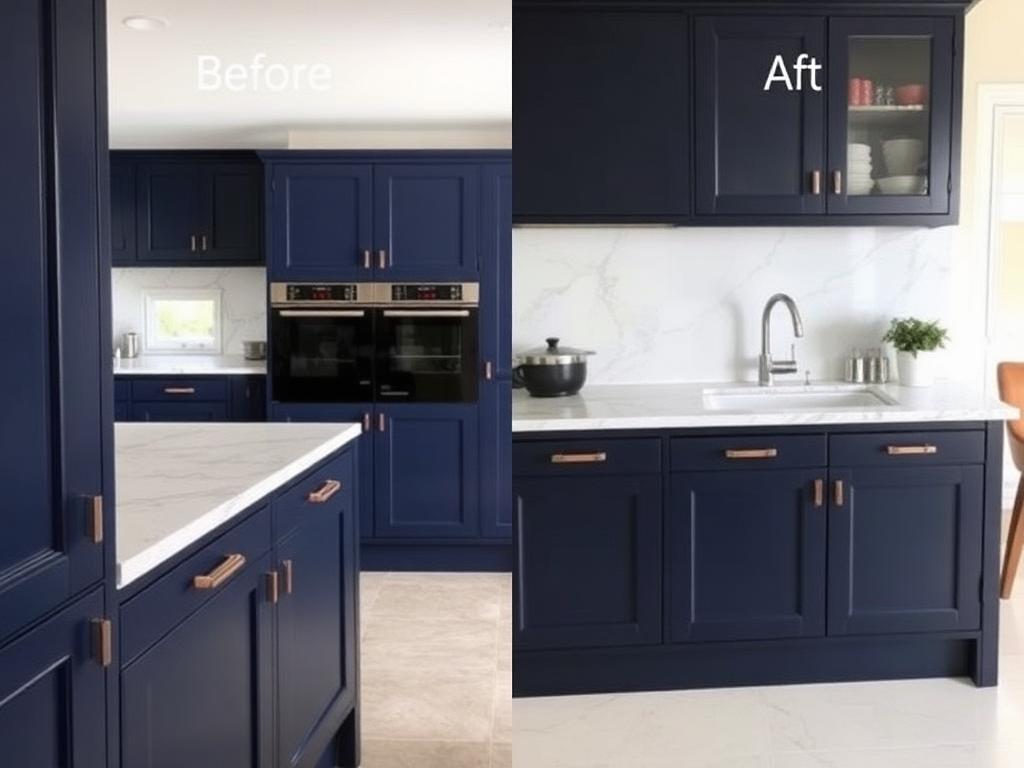 After — Cream to Navy